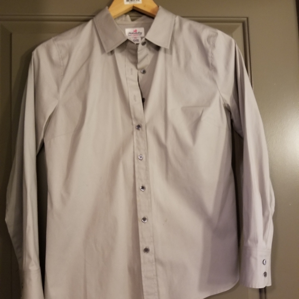 Haberdashery grey button down